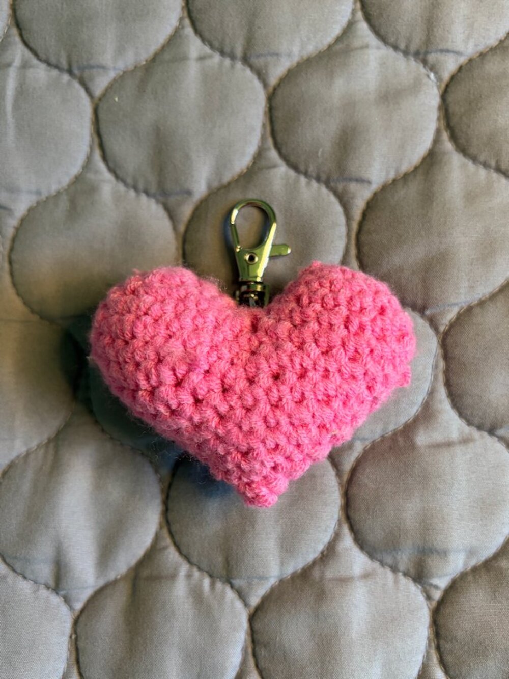 Pink Heart Keychain